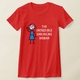 Rosa Hair Otrovärdig krympande kvinna T Shirt