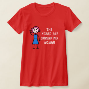 Rosa Hair Otrovärdig krympande kvinna T Shirt