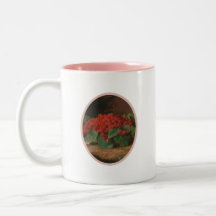 Rosa hallonsuppkopp eller kaffekopp