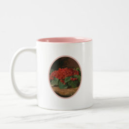Rosa hallonsuppkopp eller kaffekopp