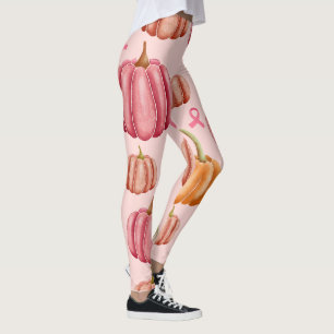Rosa Halloween Blindband för bröstcancer rosa Leggings