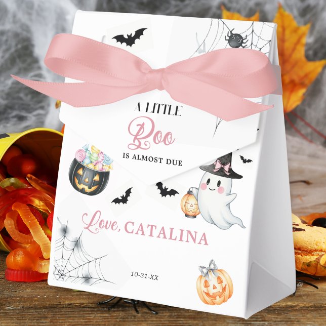 Rosa Halloween Ghost Baby Shower Presentaskar (Skapare uppladdad)