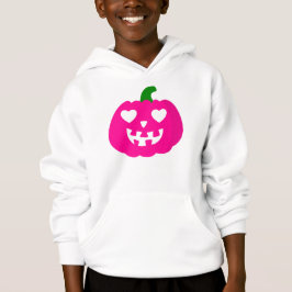 rosa halloween hjärta pumpa jack-o-lantern t shirt