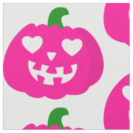 rosa halloween hjärta pumpa jack-o-lanterne tyg