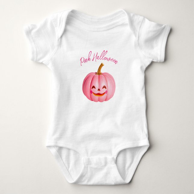 Rosa Halloween onesie T Shirt (Framsida)