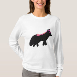 Rosa Halloween-rävstostumma T Shirt