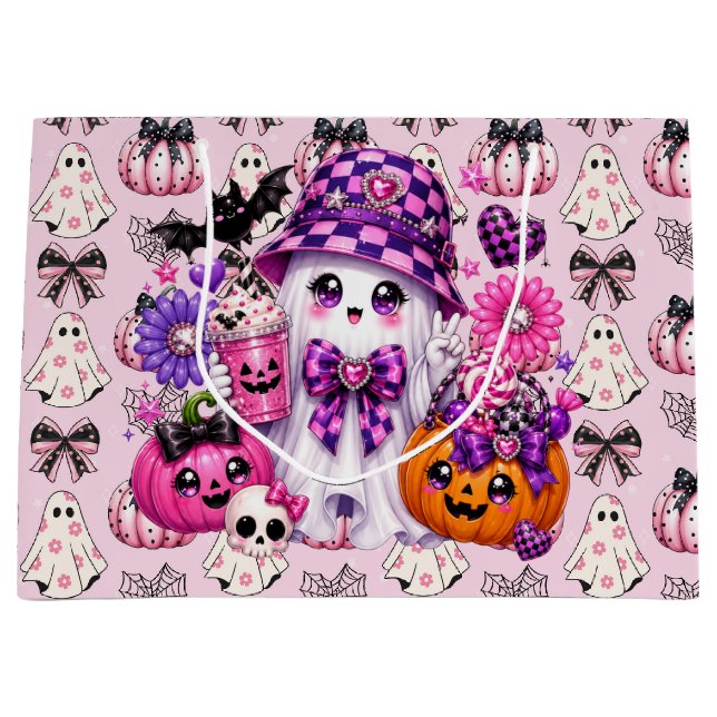 Rosa Halloween-spöke  (Framsidan)