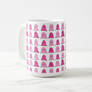 Rosa Halloween Spöken Kaffemugg