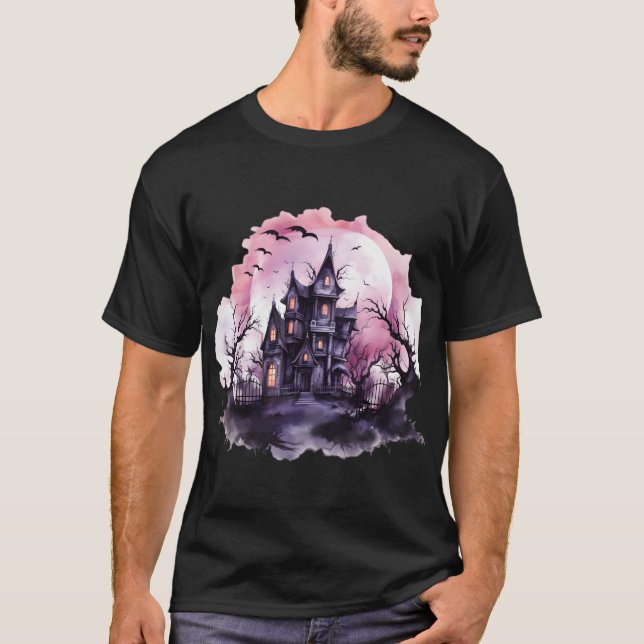 rosa halloween T-Shirt (Framsida)