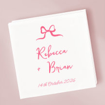 Rosa Hand plockade Bow Ribbon Sketch Bröllop