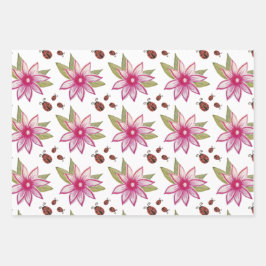 Rosa hand plockade Vår Flower Ladybugs