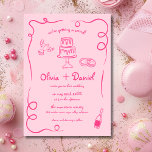 Rosa Hand plockade Vintage Fransk Bröllop Inbjudningar<br><div class="desc">Ange tonen för ett tidslöst firande med den här handritade Vintagen Fransk Whimsical Wedding-inbjudan. Den här designen har imponerande illustrationer av konstnärlig blommigt och ett romantiskt typsnitt som inspirerats av vintagen och är elegant och charm. Det viskaktiga inslag blandar sig perfekt med Franskens landskapsetik, och skapar en sofistikerad inbjudan till...</div>