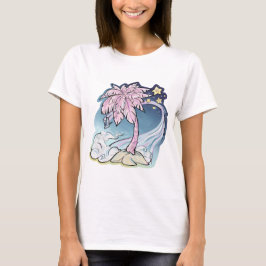 Rosa Handflatan & Blue Bird Women's T-Shirt