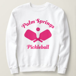 Rosa Handflatan Vår Pickleball Sweatshirt T Shirt
