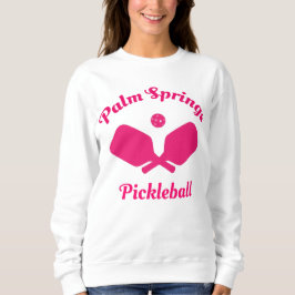 Rosa Handflatan Vår Pickleball Sweatshirt T Shirt