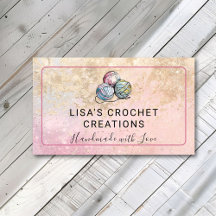 Rosa Handgjord med Kärlek Crochet Yarn Bollar Smal