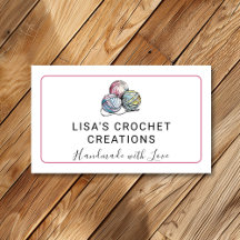 Rosa Handgjord med Kärlek Crochet Yarn Bollar Smal