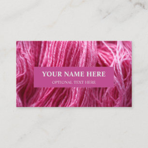Rosa Handspun Yarn Visitkort