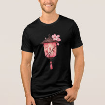 Rosa hängande lykta med körsbärsblommor