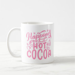 Rosa Happity är Hett Kakao Kaffemugg