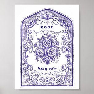 Rosa hårolja poster