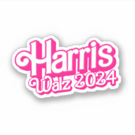 Rosa Harris Walz 2024 Klistermärken
