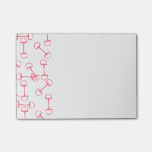 Rosa hästbitar från Equestrien Post-it Block