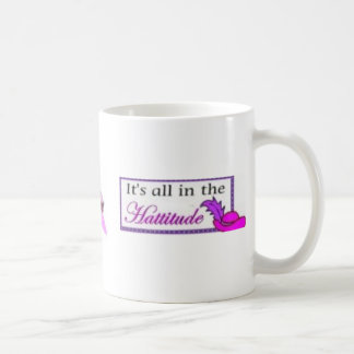 rosa hattkopp kaffemugg