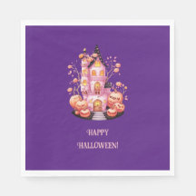 Rosa Haunted Castle Halloween fest Napkin