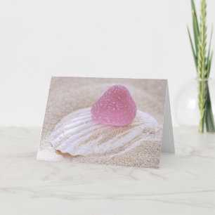 Rosa havsexponeringsglasgelékaramell kort