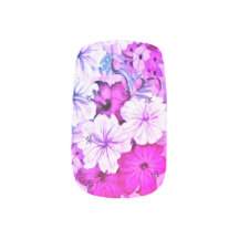 Rosa Hawaiian 03 Nagel Minx Nail Art.