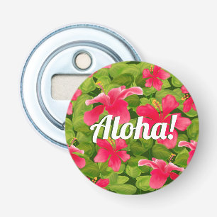 Rosa Hawaiian Hibiscus Aloha! Flasköppnare
