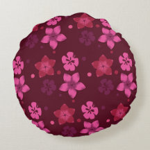 Rosa Hawaiian Print Dekorativ kudde