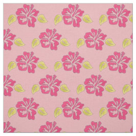 Rosa Hawaiian Tropical Island Hibiscus Flower Tyg