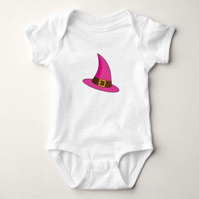 Rosa Häxa Hatt T Shirt (Framsida)
