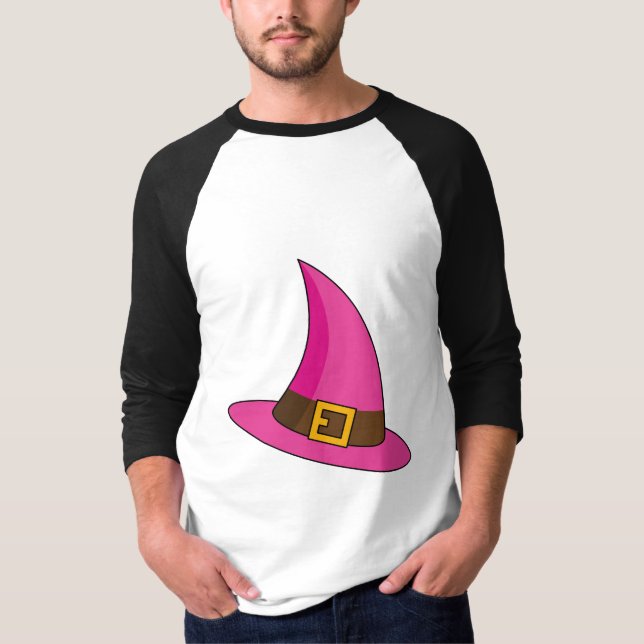 Rosa häxa hatt t shirt (Framsida)