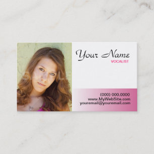 Rosa Headshotvisitkortar Visitkort