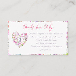 Rosa Heart Baby i Bloom Bokar för Baby Tilläggskort