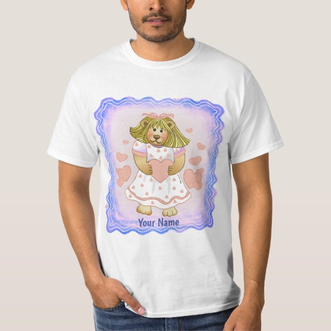 Rosa Heart Betsy Bear t-shirt (Framsida)