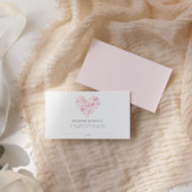 Rosa Heart Bow Anpassningsbar Baby Shower Raffle