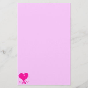 Rosa Heart Brevpapper