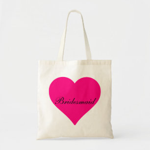 Rosa Heart Bridesmaid Tygkasse