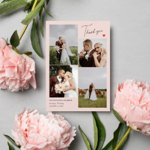 Rosa Heart Bröllop Photos Tackkort Tack Kort