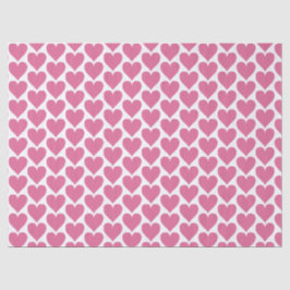 Rosa Heart Bröllop-vävnadspapper för favoriter