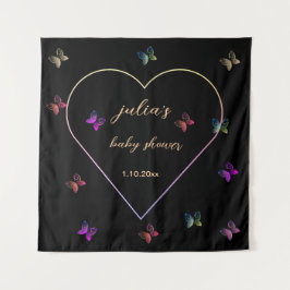 Rosa Heart Butterfly-flickdusch