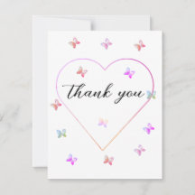 Rosa Heart Butterfly-flickdusch