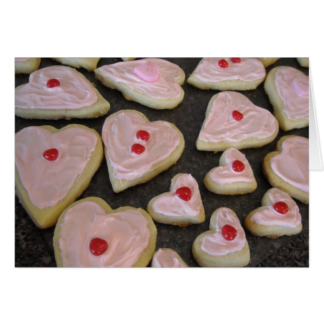 Rosa Heart Cookies OBS Kort (Framsidan Horizontal)