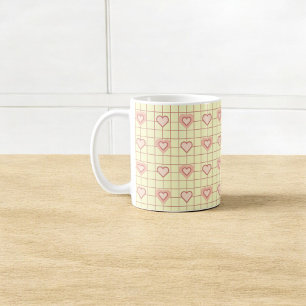 Rosa Heart Cream har kollat några hjärtans dag Kaffemugg