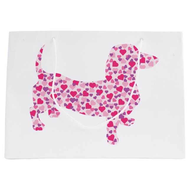 Rosa Heart Dachshund (Framsidan)