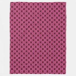 Rosa Heart Damask Fleecefilt